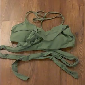Aerie Wrap Bathing Suit Top
